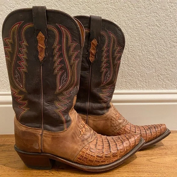 Womens Lucchese caiman boots - Picture 5 of 6